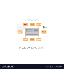 Infographic Organization Data Flow Chart Concept