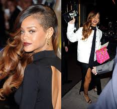 Grey is the new black! Rihanna Sports A New Side Shaved Hairstyle Soulfulbeauty Com