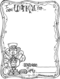 The purpose of primary 1 lesson 12: Thanksgiving Border Clip Art Black And White I M Thankful For Worksheet 1227x1600 Png Clipart Download