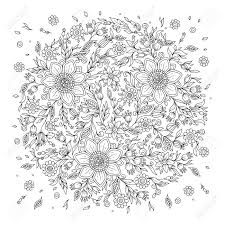 I have a mandalas coloring book but since i'm running out of pages i'll have to give this a try. Forest Flowers Vector Coloring Book Pages Hand Drawn Artwork Royalty Free Cliparts Vectors And Stock Illustration Image 58178622