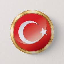 Turkey Flag Button Zazzle Com In 2020 Turkey Flag Flag Personalized Custom