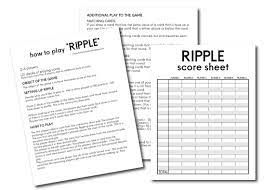 Deal another six cards, this time face down, in line with the first card that was flipped over. Card Games To Play Ripple From Thirty Handmade Days