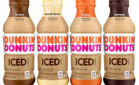 Caramel mocha iced coffee, large. Dunkin Donuts Coca Cola Create Ready To Drink Iced Coffee Beverages 2017 02 16 Refrigerated Frozen Food