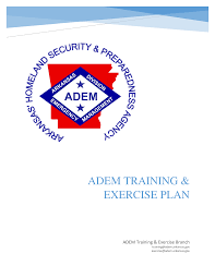 ADEM Training & Exercise Plan