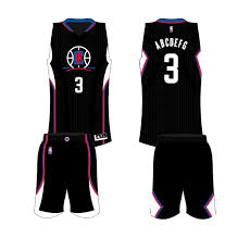 Download Los Angeles Clippers Alternate Uniform Basketball Clothes Sport Shirt Design Los Angeles Clippers