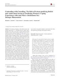 American university isn't the only campus with an unofficial furry feline mascot. Pdf Contending With Catcalling The Role Of System Justifying Beliefs And Ambivalent Sexism In Predicting Women S Coping Experiences With And Men S Attributions For Stranger Harassment