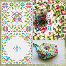 White evenweave using dmc floss. Free Biscornu Chart From Durene Cross Stitch A To Z Facebook