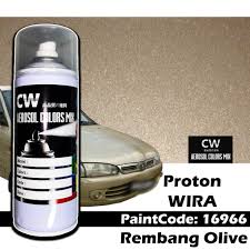Harga spray kereta proton wira se 2018. Proton Wira Touch Up Paint All Colors Cw Spray Bottle 370ml Wira Aeroback Wira Lama Cat Spray Aerosol Diy Aikka è¡¥æ¼† Shopee Malaysia