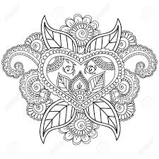 Containing 40 paisley and henna coloring pages designed to help relieve anxiety and stress. Coloring Pages For Adults Henna Mehndi Doodles Abstract Floral Paisley Design Elements Mandala Vector Illustration Coloring Book Coloring Pages For Adults Royalty Free Kliparty Vektory A Ilustrace Image 55511559