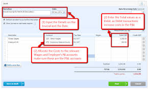 Creating A Payroll Journal Caseron Cloud Accounting