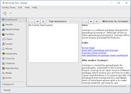 For the beginner this is a great free genealogy software program to get you started. Gramps 5 1 Wiki Manual Getting Started Gramps