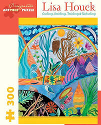 Box has marks and scuffs around. Pomegranate Communications Inc Us Lisa Houck Curling Swirling Twirling Unfurling 300 Piece Jigsaw Puzzle Puzzles Jigsaw Puzzles Kiririgardenhotel Com