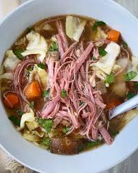 Slow Cooker Corned Beef and Cabbage Soup