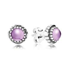 Diamond journey earrings feature several diamonds usually arranged in a vertical line. Pandora Silver February Birthstone Amethyst Stud Earrings 290543am Pandora Earrings Pandora Earrings Birthstone February Birthstone Earrings
