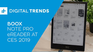 Boox Note Pro Ereader Hands On At Ces 2019 Youtube