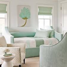 Seafoam green and coral bedroom. Sofa In Bedroom Cottage Bedroom Brookes And Hill Custom Builders