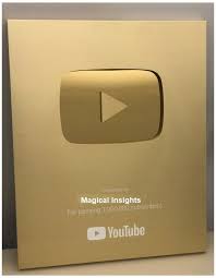 Is the silver play button really made out of. Gold Youtube Play Button Goldyoutubeplaybutton Award Plaque Best Camera For Photography Youtube
