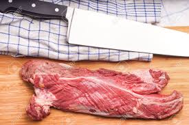 Definition, rechtschreibung, synonyme und grammatik von 'steak' auf duden online nachschlagen. Hanging Tender Hanger Steak Onglet Before The Meat Has Been Stock Photo Picture And Royalty Free Image Image 53826815