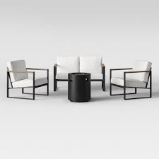 Henning 4pc Patio Fire Conversation Set Off White Project 62 Target Patio Furniture Collection Patio Furniture Conversation Sets Target Patio Furniture