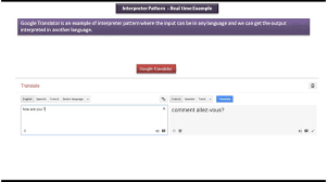Interpreter Design Pattern Real Time Example Google Translator Pattern Design Design Real Time