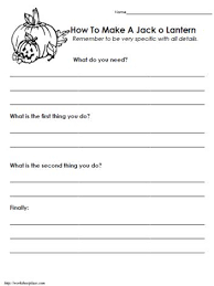 How To Make A Jack O Lantern Procedural Writing Procedural Writing Halloween Literacy Halloween Worksheets