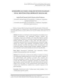 Matematika hal 86 kelas 8. Pdf Kemampuan Siswa Dalam Menyelesaikan Soal Matematika Berbasis Masalah