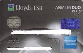 Again we reached out to lloyds for comment: Bank Card Lloyds Tsb Airmiles Duo Amex Lloyds Tsb United Kingdom Of Great Britain Northern Ireland Col Gb Ae 0001 01