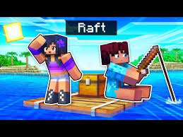We Re Stranded On A Raft In Minecraft Youtube Aphmau Really Funny Memes Minecraft