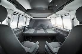 custombus multi mit 3er liegebank und lounge funktion vw t6 camping vans vans