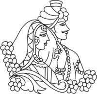 Indian Wedding Clipart Black Wedding Symbols Wedding Clipart Saree Painting Designs