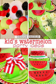Easy Birthday Crafts For Kids Easy Summer Watermelon Birthday Party Design Dazzle Watermelon Birthday Parties Watermelon Birthday Watermelon Birthday Party Theme