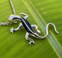 Moving Mo’o Gecko Pendant