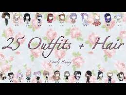 Namegender type human wolf or cat hair color and styleeye colorskin color clothing their colors extras bows head bands headphones etc. 25 Outfits Hair For Your Gacha Character Girls Gacha Life Lovely Bunny Youtube