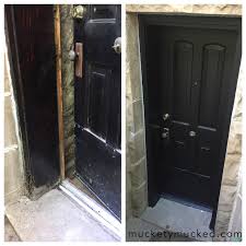 As it is with other exterior products, rain, snow, and sun all take their toll, and debris from landscaping can also hasten the not sealing the door correctly and causing a leak is one of the most frequent mistakes that's made during installation,'' says dave sensenig, owner. Muckety Mucked Historic Home Basement Door Before And After