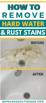 The Secret Ingredient To Remove Rust Stains Hard Water Deposits In 2020 Remove Rust Stains Rust Stains On Clothes Hard Water Stain Remover