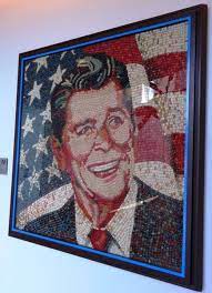 Portrait Of Ronald Reagan Made Out Of 10 000 Jelly Beans At Reagan Library Conejo Valley Guide Conejo Valley Events