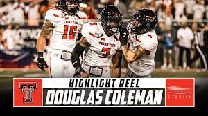 Texas Tech Db Douglas Coleman Highlight Reel 2019 Season Stadium Youtube
