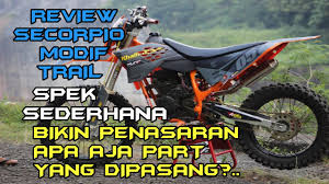 Inspirasi berbagai modifikasi yamaha scorpio paling mantull selamat datang di channel baru kami calon montir, pada channel. Review Scorpio Modif Trail Youtube