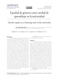 4 todos somos iguales ante la ley. Pdf Equidad De Generos Como Unidad De Aprendizaje En La Universidad