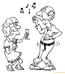 The baker and the bread oven. Old Couple Dancing Coloring Pages Funny Coloring Pages Coloring Pages For Kids And Adults