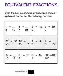 Order the following set of fractions from least to greatest by finding an equivalent fraction with the same denominator. Equivalent Fractions Worksheet By Worksheets By Penny Tpt