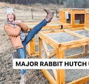 Rabbit Hutch Upgrade | DIY | winter farm project