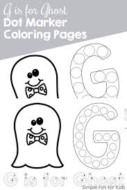 They help us to know which pages are the most and least popular and see how visitors move around the site. G Is For Ghost Dot Marker Coloring Pages Printable Simple Fun For Kids