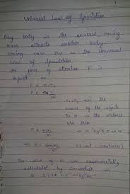 Derive Formula Of Universal Law Of Gravitation Brainly In