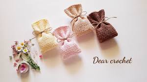 ~ drawstring candy bag ~. Easy Crochet Gift Bag Pattern