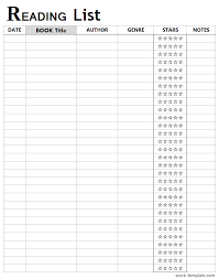 Free Printable Reading List Template Excel Book Reading Log Tracker Reading Journal Bullet Journal Reading List Book Log