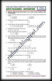 Kunci jawaban buku tematik tema 7 kelas 3 sd halaman 171 172 175 dan 176 keliling bangun datar. Download Soal Uts Pts Matematika Kelas 6 Sd Mi Kurikulum 2013 Semester 1 Terbaru