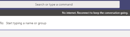 Engage actively in the conversation and don't appear frigid or nervous. Teams Issue No Internet Reconnect To Keep The Conversation Microsoft Community