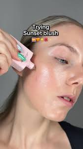 Trying sunset blush 🌞 🌺✨🌅, Using @mcobeauty @mcobeauty Bronzing drops,  Blush wands and Highlighter wand, #mcobeauty #sunsetblush #blush  #summermakeup #makeuptutorial