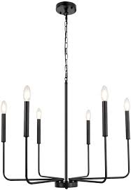 Diy glam crystal chandelier | diy room decor ideas. Buy Wbindx 6 Light Modern Farmhouse Chandelier Rustic Black Dining Room Light Fixture Hanging For Kitchen Island Foyer Living Room Bedroom Online In Turkey B08twtx9nh